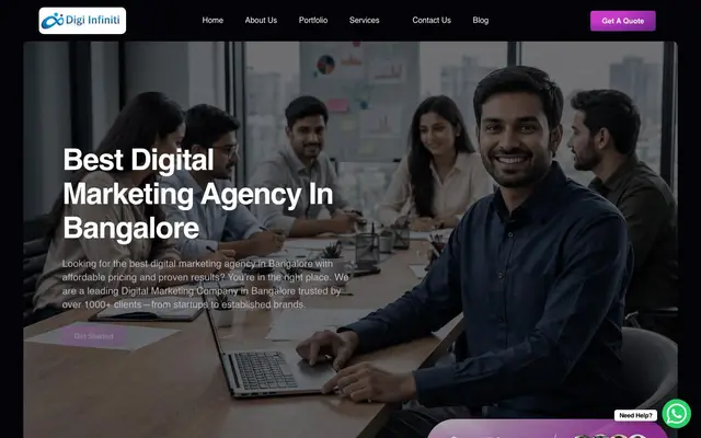 Digi Infiniti website