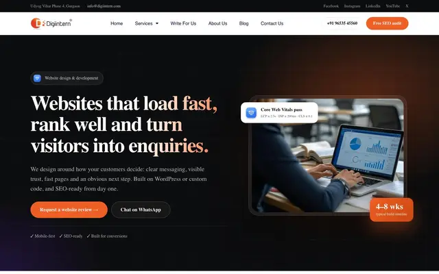 Digiintern website