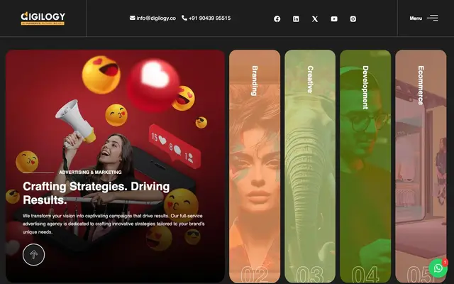 Digilogy Digital Agency website