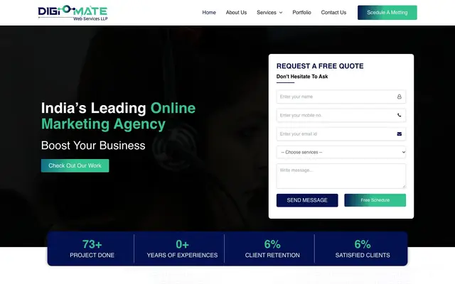 Digiomate Web Services LLP website