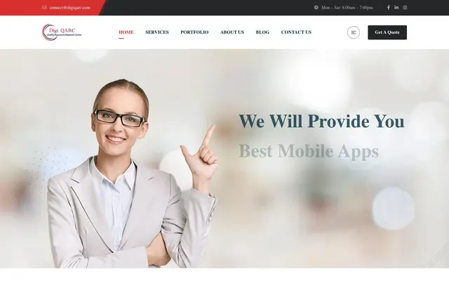 DigiQARC Pvt. Ltd. website