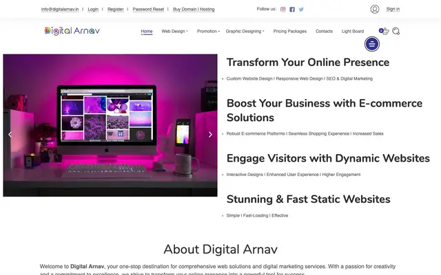 Digital Arnav website