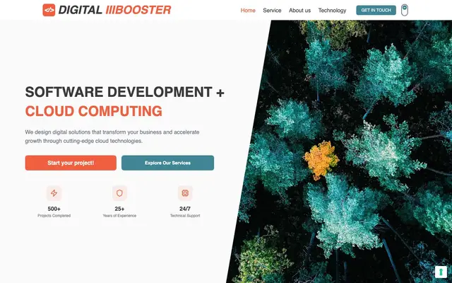 Digital Booster website