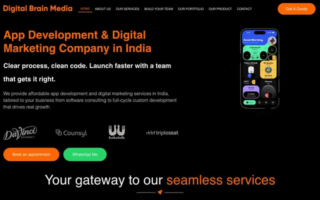 Digital Brain Media website