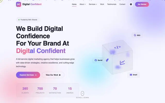 Digital Confident website