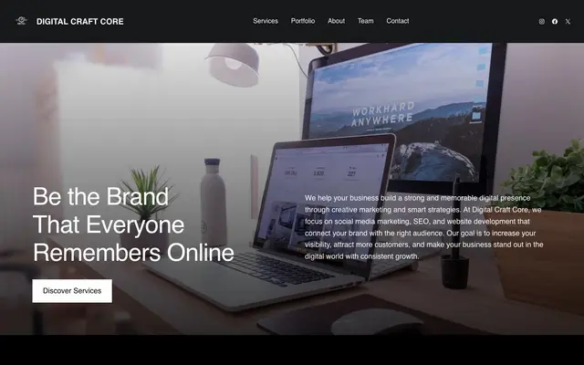 Digital Craft Core website
