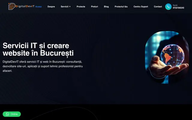Creare website | Servicii IT - DigitalDevIT website