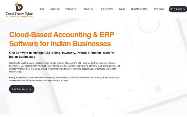 DIGITAL DREAMS INFOTECH website