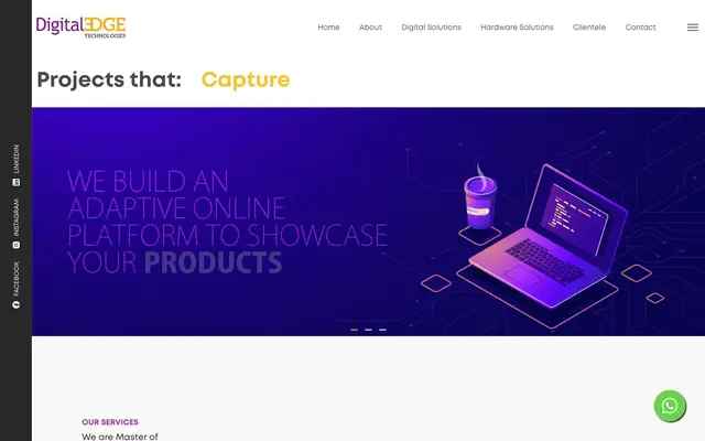 Digital Edge Technologies website