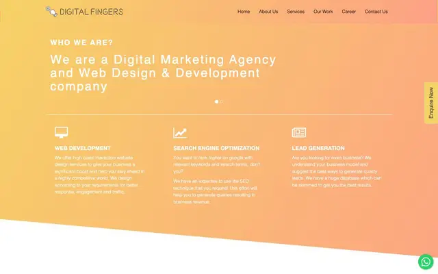 Digital Fingers website