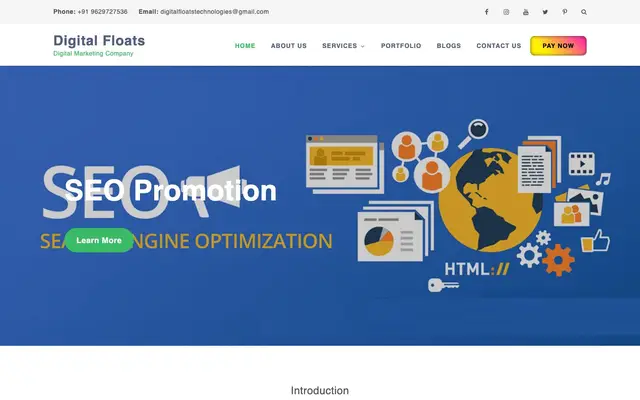 Digital Floats Technologies website