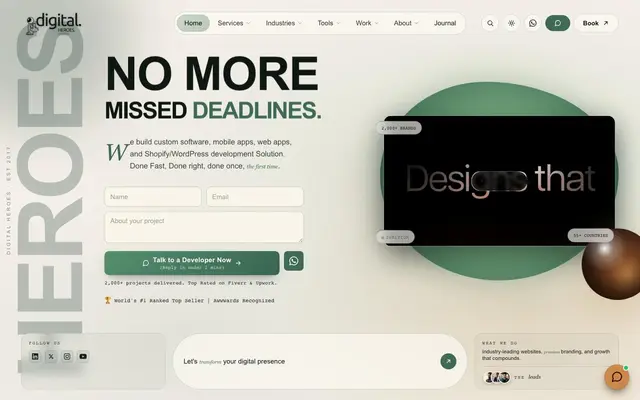 Digital Heroes website