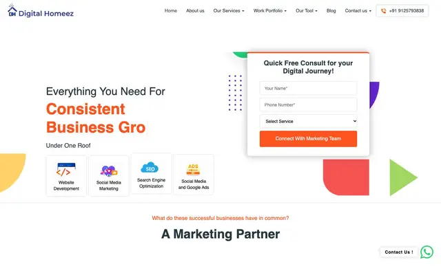 Digital Homeez website