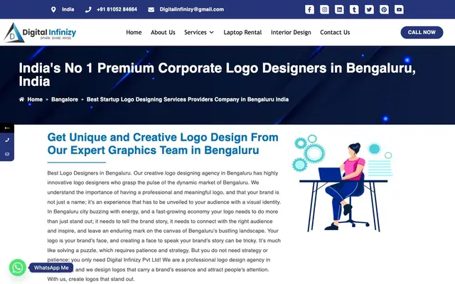 Digital Infinizy Pvt Ltd website