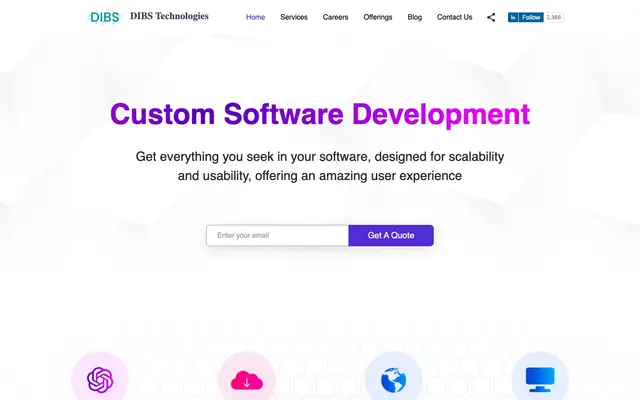DIBS Technologies website