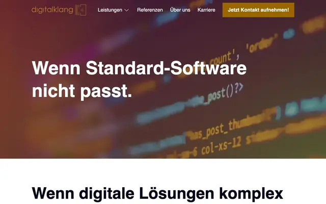 digitalklang GmbH – Softwareentwicklung Berlin website