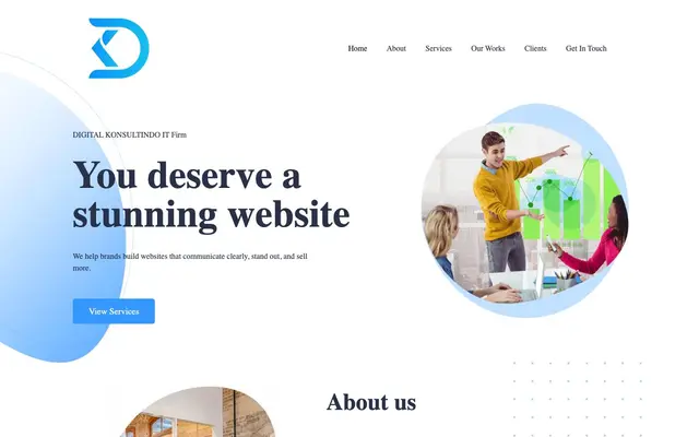 Digital Konsultindo IT Firm website