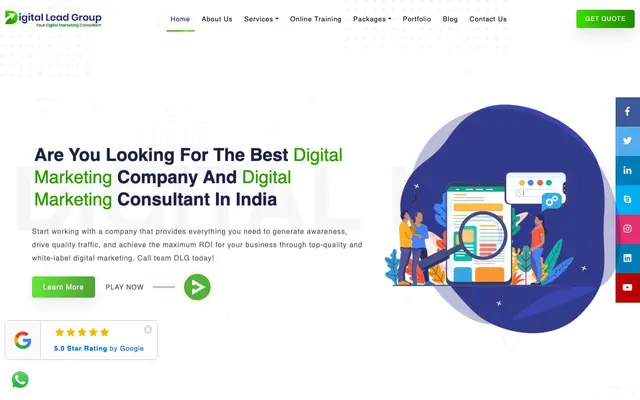Digital Lead Group website