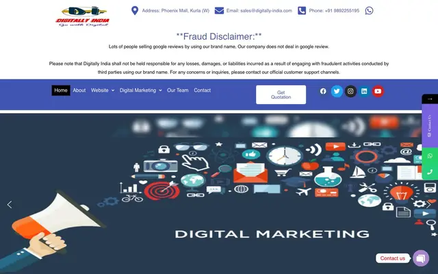 Digitally India website
