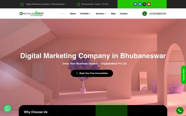 DigitallyBeat Pvt.Ltd website