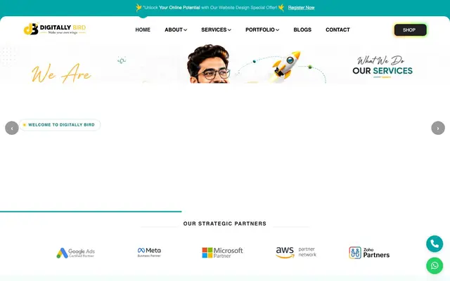 Digitally Bird website