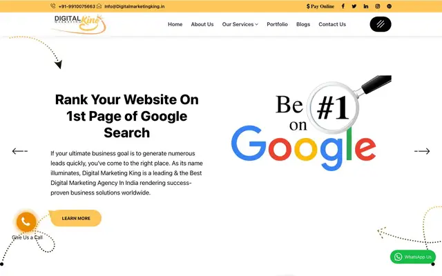 Digital Marketing King website