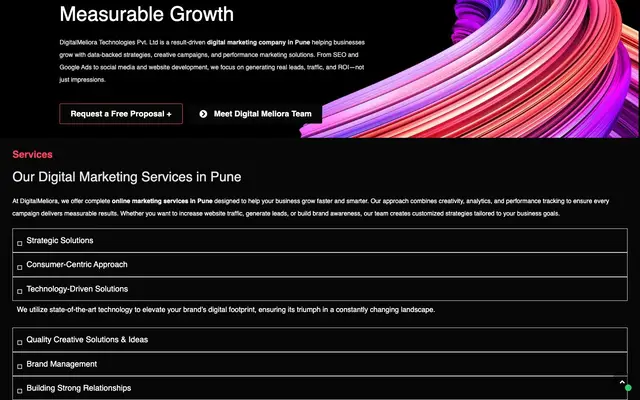 Digitalmeliora Technologies Pvt Ltd website