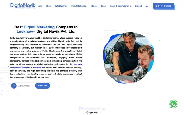 Digital Navik Pvt. Ltd website
