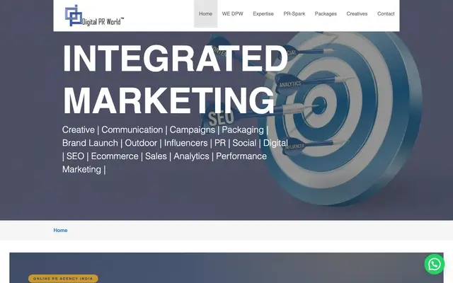 Digital PR World website