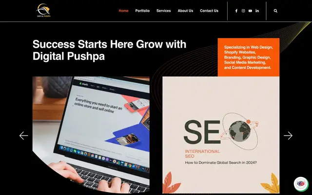 Digital Pushpa website