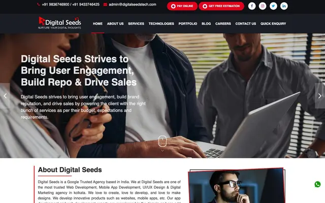Digital Seeds website