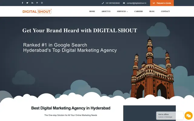 Digital Shout website
