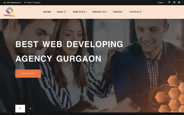 DigitalStart Website Design Agency website