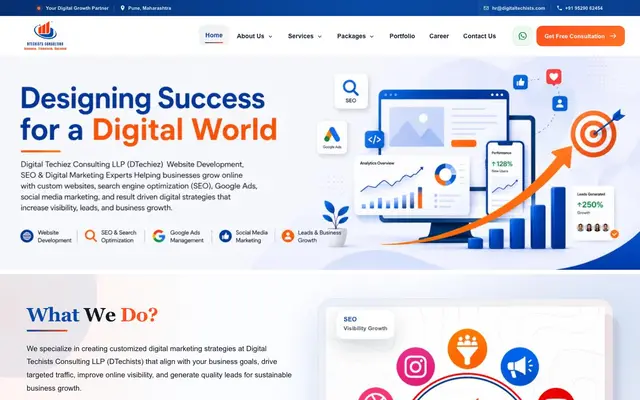 Digital Techists Consulting , LLP Pune website