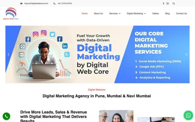 Digital webcore website