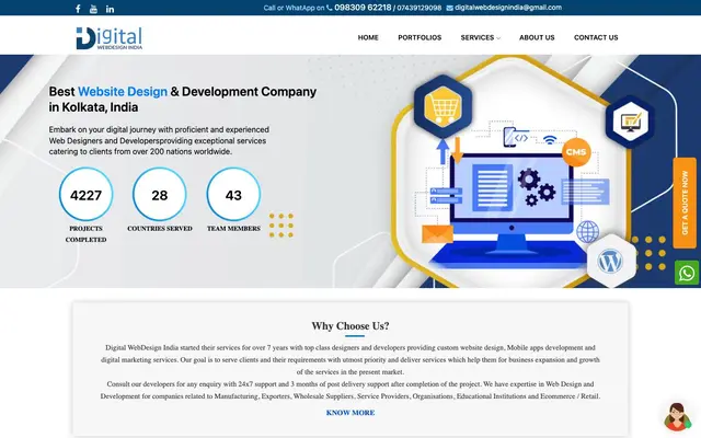 DigitalWebdesignIndia website