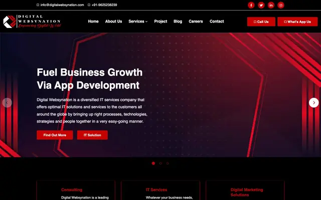 Digital Websynation LLP website