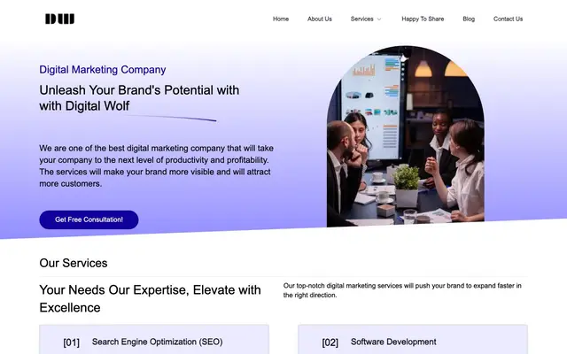 Digital Wolf website