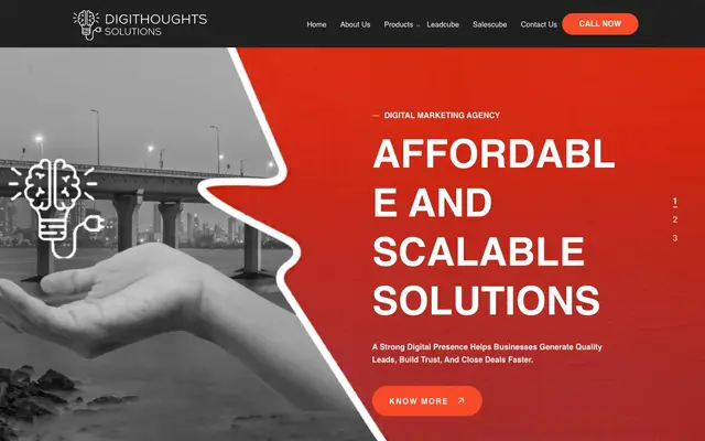 Digithoughts Solutions website