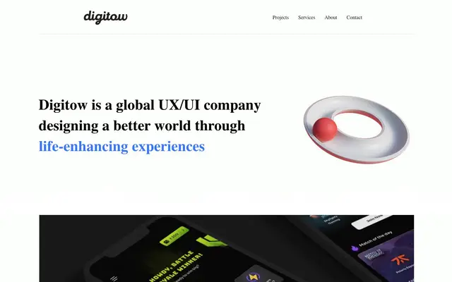 Digitow Design Studio website