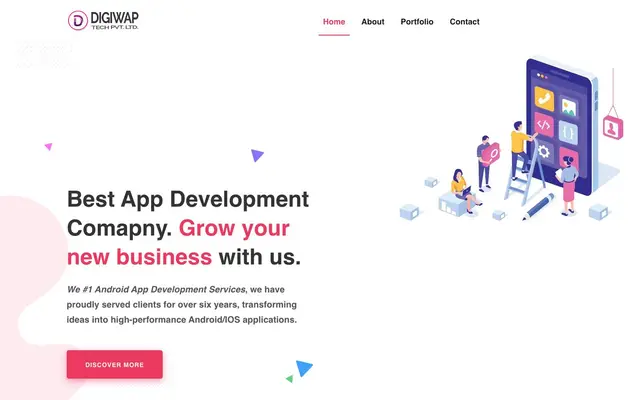 Digiwap Tech Pvt. Ltd. website