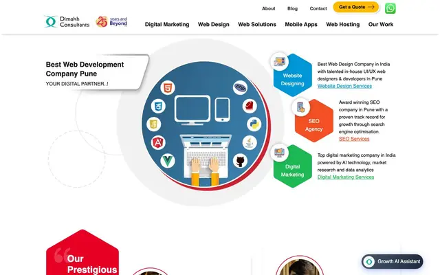 Dimakh Consultants website