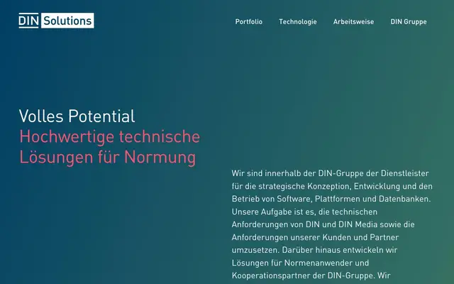DIN Software GmbH website