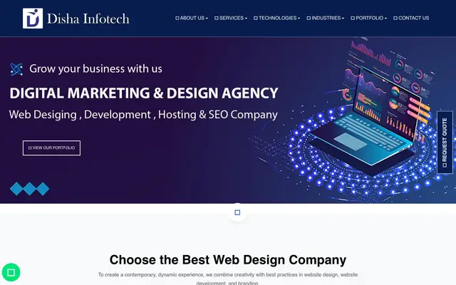 Disha Infotech website