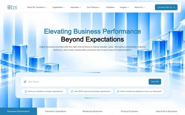 DITS - AI Development & Consulting Company website
