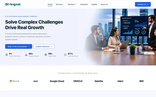 Divergent Software Labs Pvt. Ltd website