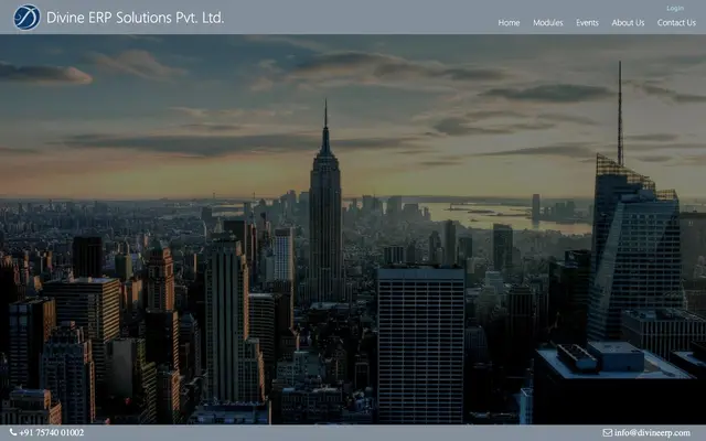 Divine ERP Solutions Pvt. Ltd. website