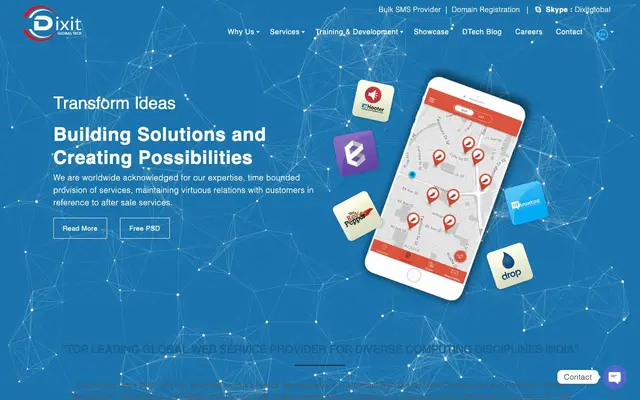 Dixit Global Tech IT Solutions Private Limited website
