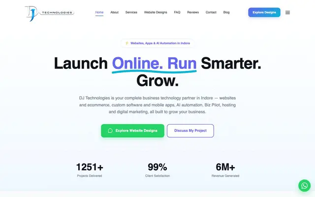 DJ Technologies website