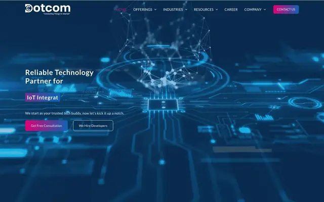 Dotcom IoT : Headquarter website
